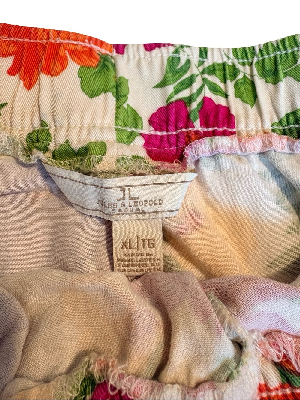 Jules & Leopold Floral Wide Leg Culottes | Retro Summer Pants XL - Picture 4 of 9